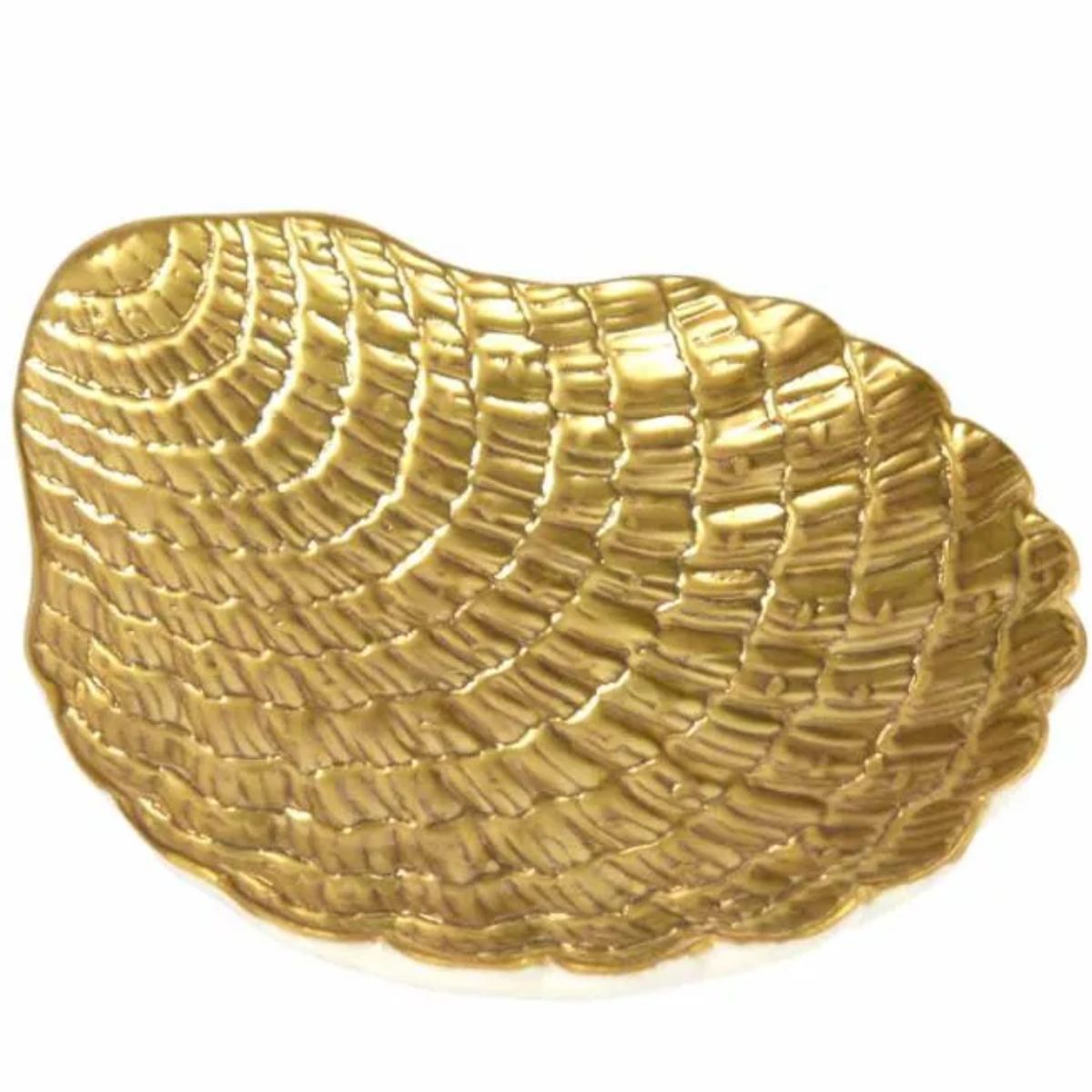 Villari Shell Gold Trinket Dish
