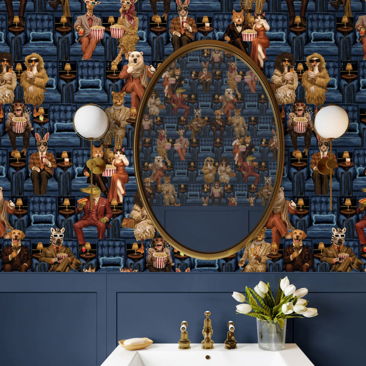 Brand Mckenzie Showtime Wallpaper Blue Lux