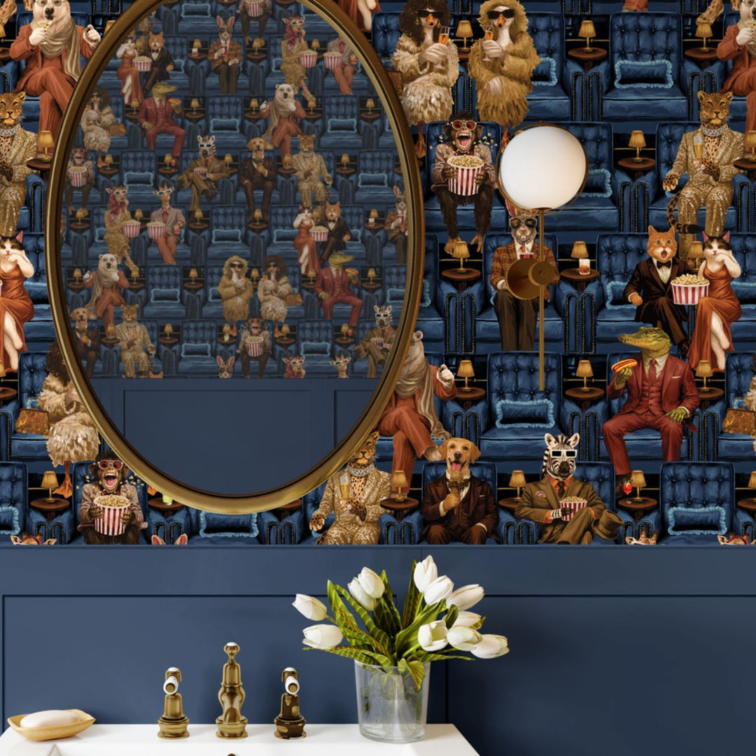 Brand Mckenzie Showtime Wallpaper Blue Lux