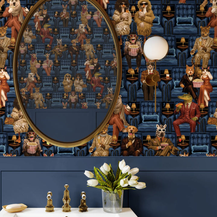 Brand Mckenzie Showtime Wallpaper Blue Lux