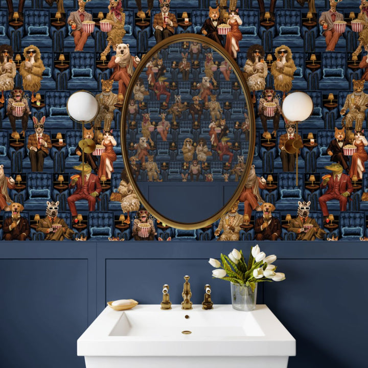 Brand Mckenzie Showtime Wallpaper Blue Lux