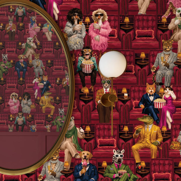 Brand Mckenzie Showtime Wallpaper Crimson Velvet