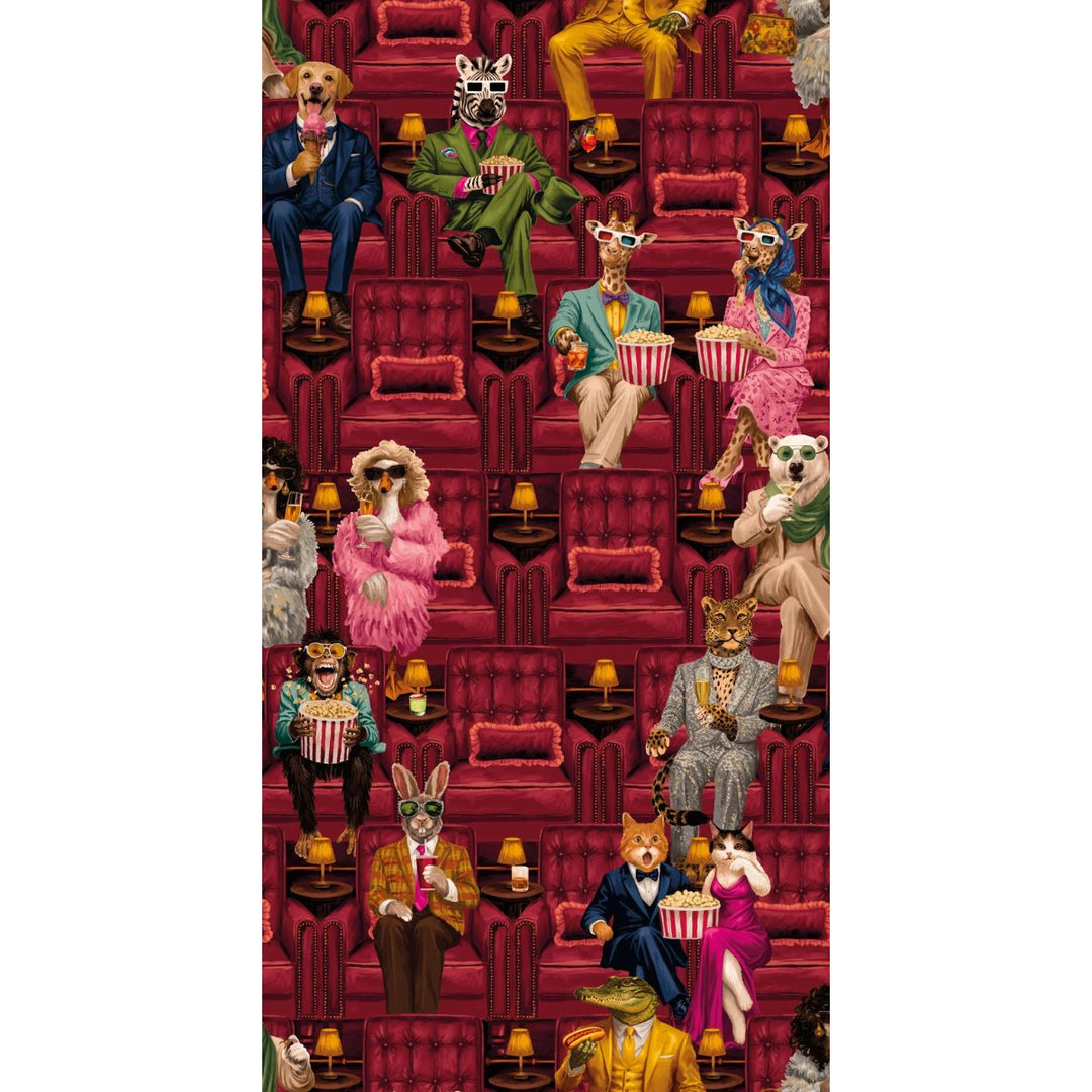 Brand Mckenzie Showtime Wallpaper Crimson Velvet