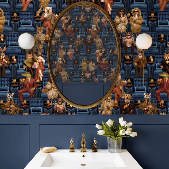 Brand Mckenzie Showtime Wallpaper Blue Lux