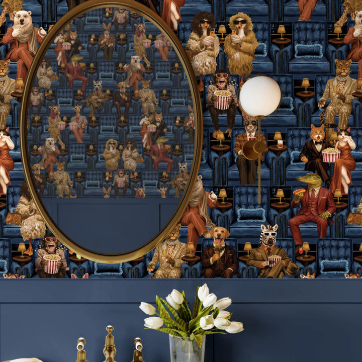 Brand Mckenzie Showtime Wallpaper Blue Lux