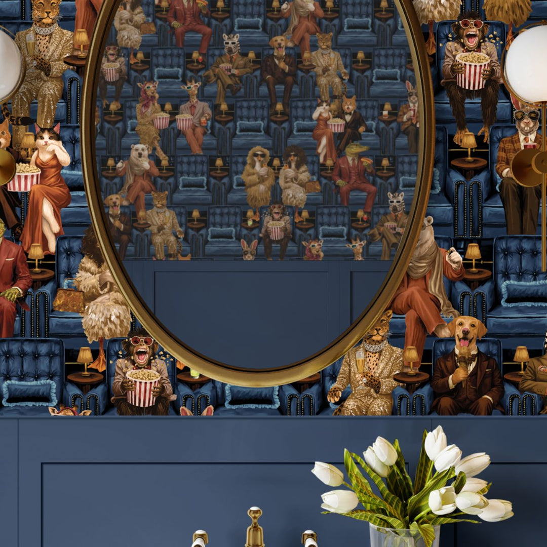 Brand Mckenzie Showtime Wallpaper Blue Lux