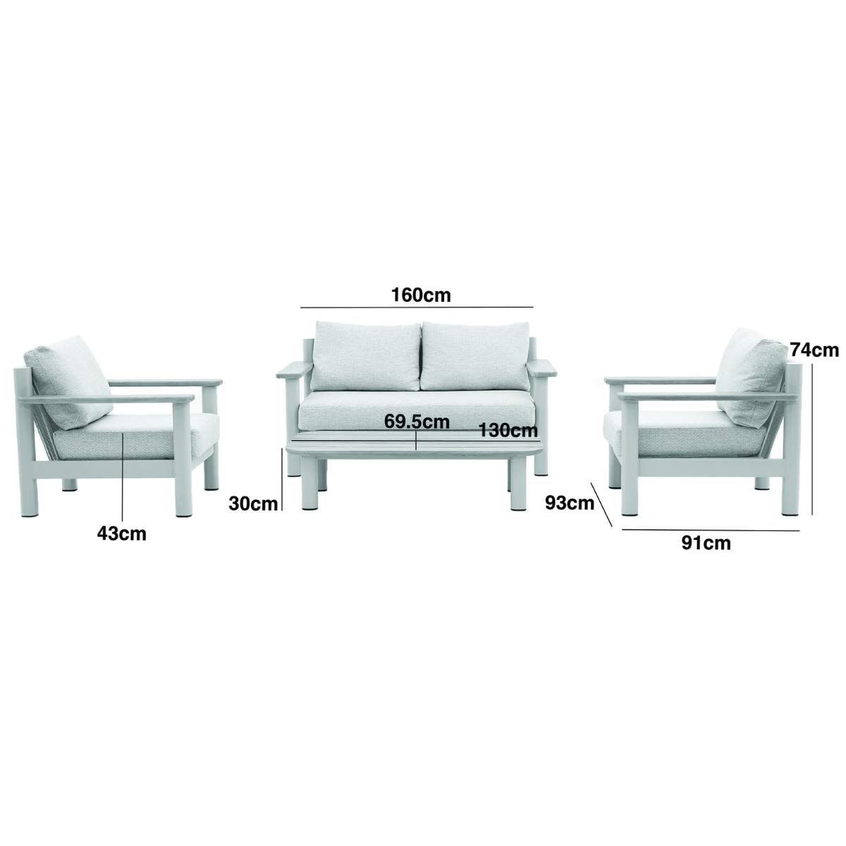 Maze Sicily Rope Weave 2 Seat Sofa