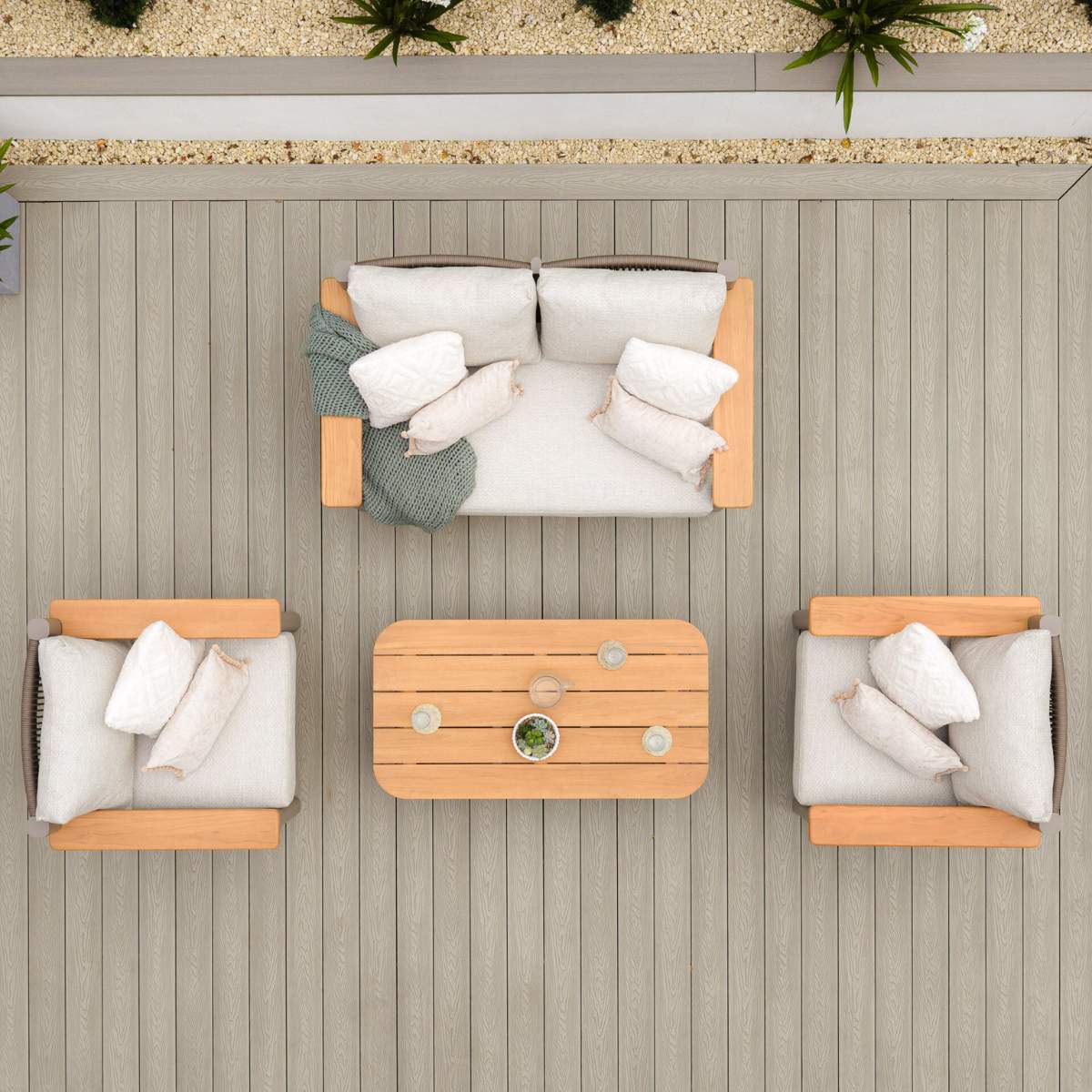 Maze Sicily Rope Weave 2 Seat Sofa