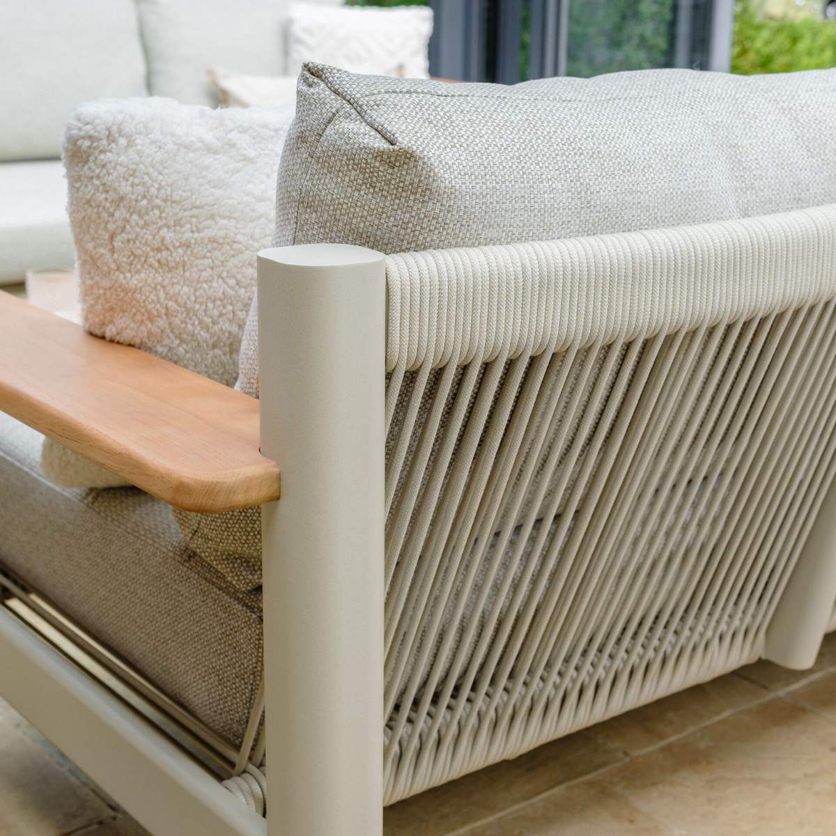 Maze Sicily Rope Weave 3 Seat Sofa
