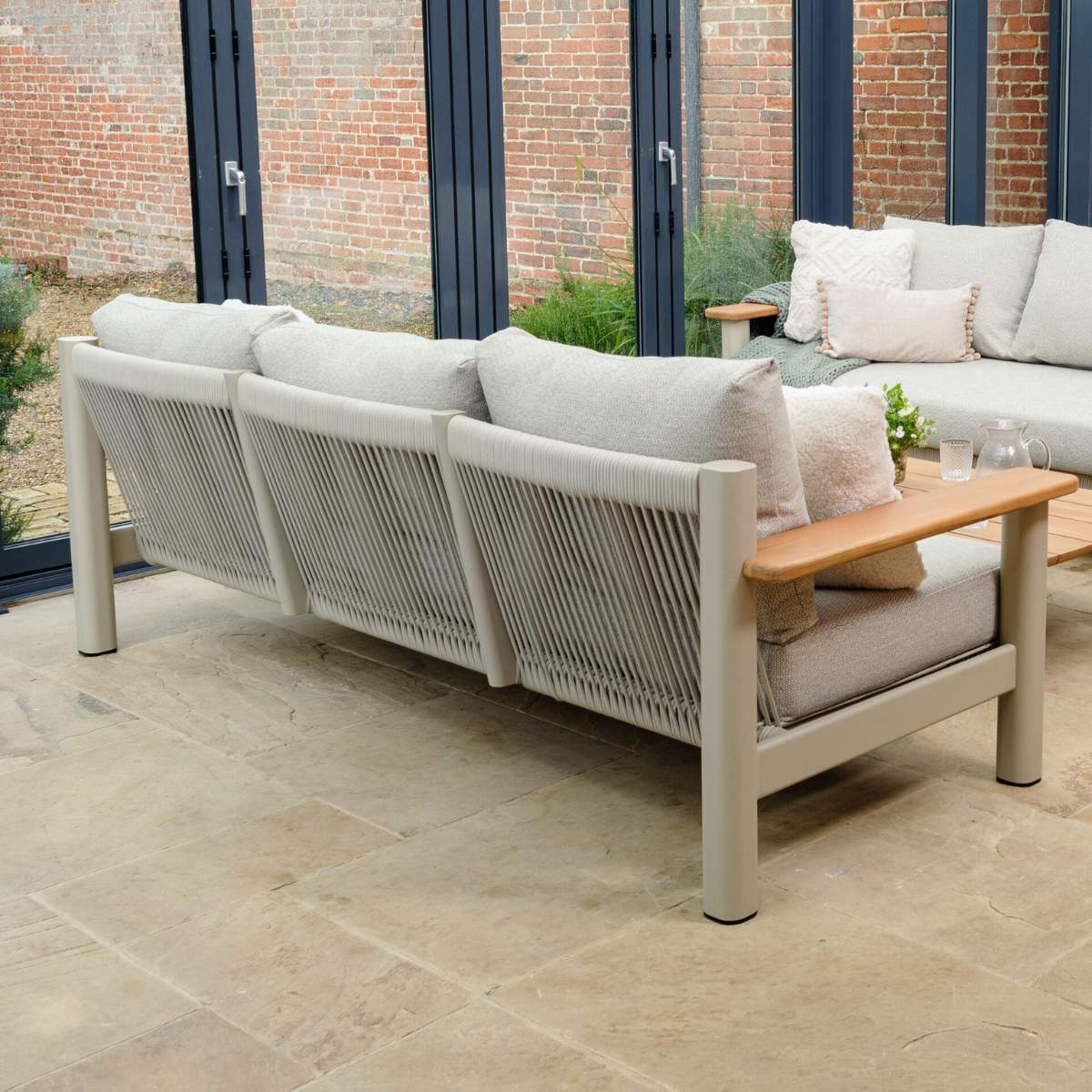 Maze Sicily Rope Weave 3 Seat Sofa