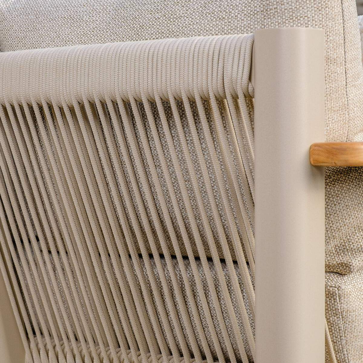 Maze Sicily Rope Weave Armchair - Latte