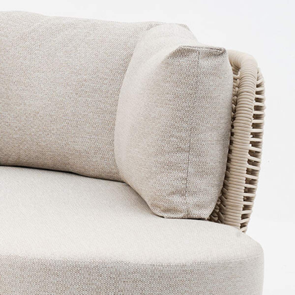 Maze Sicily Rope Weave Curve Corner Sofa Set