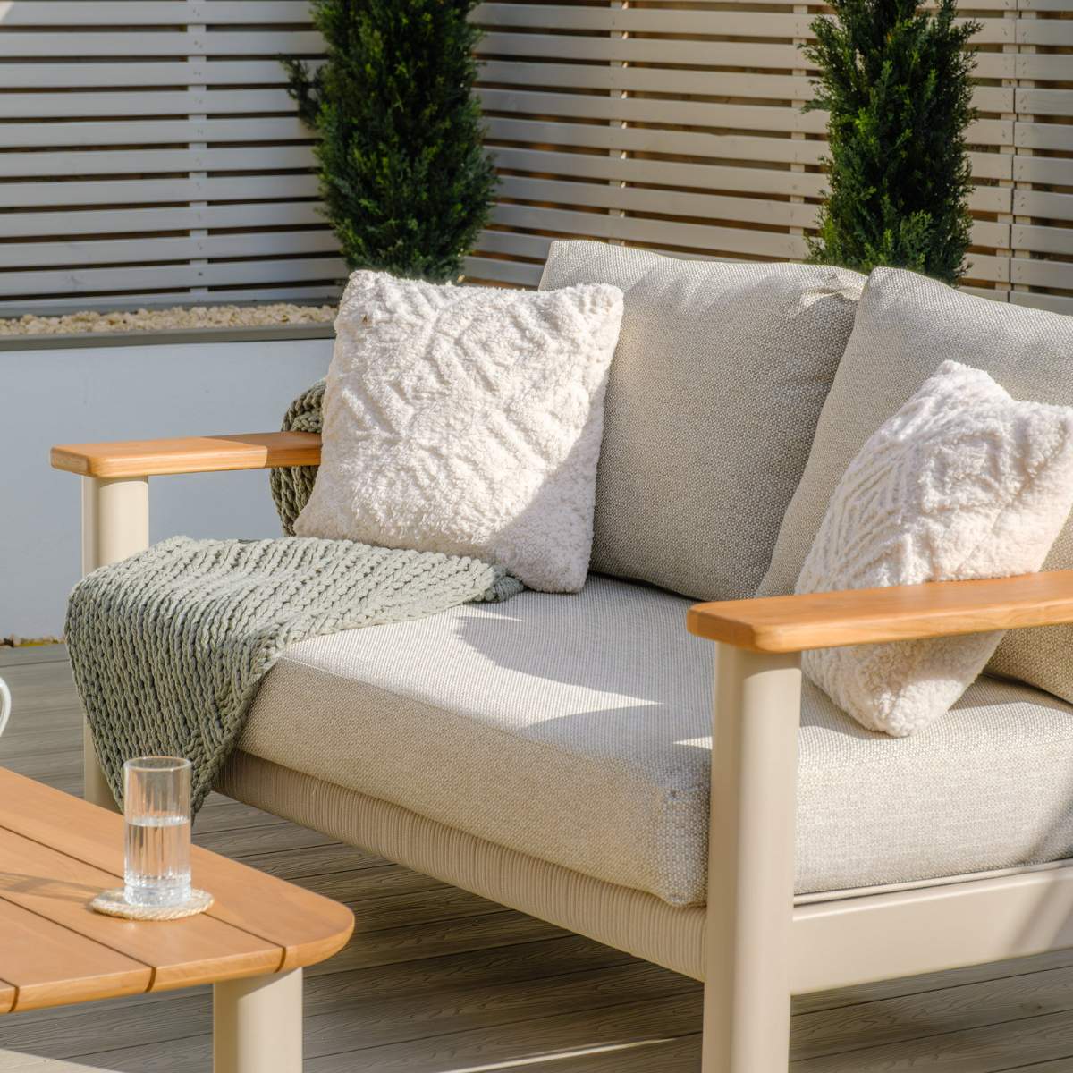 Maze Sicily Rope Weave Garden Sofa Set
