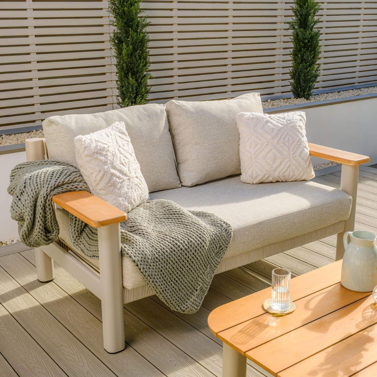 Maze Sicily Rope Weave Garden Sofa Set