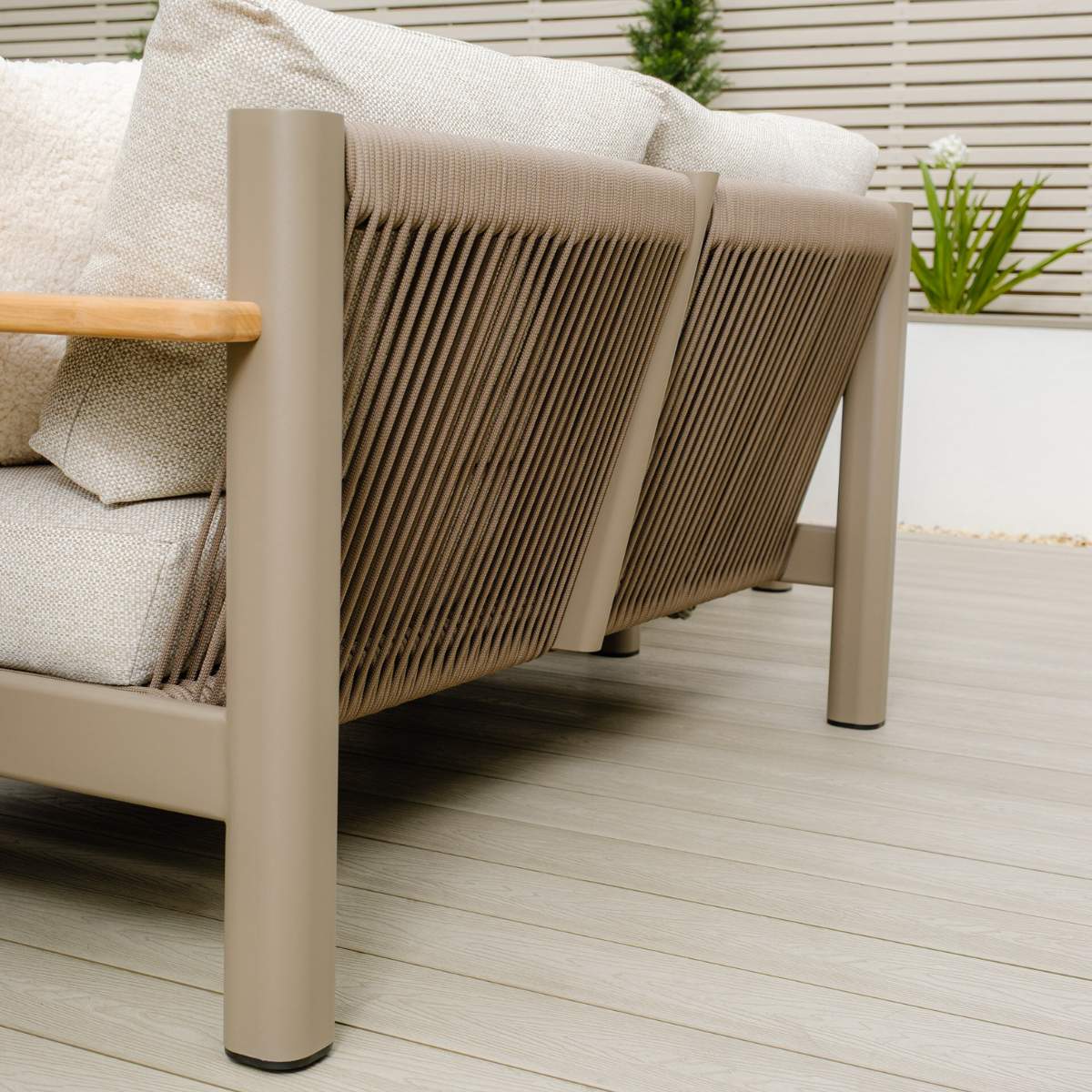 Maze Sicily Rope Weave Garden Sofa Set