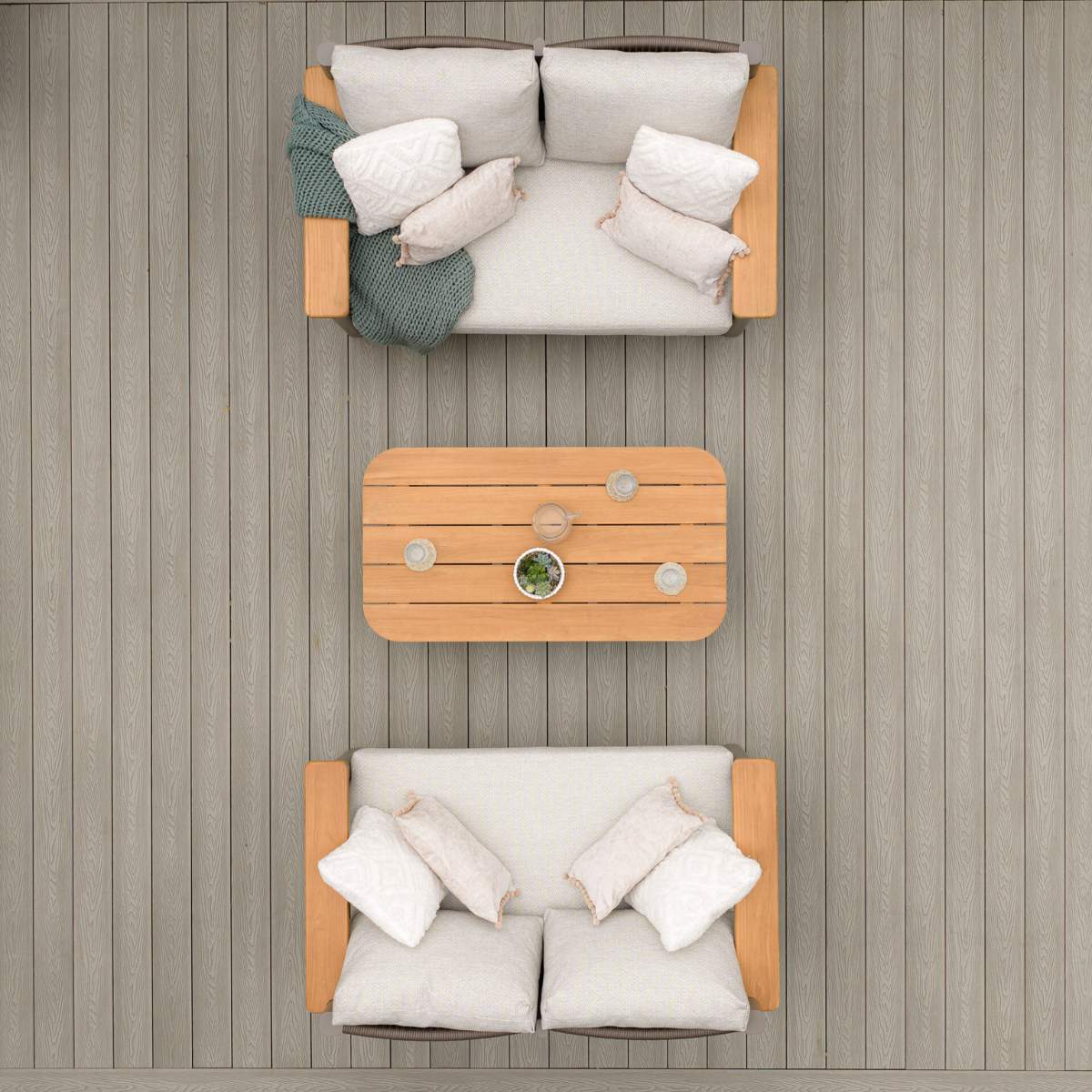 Maze Sicily Rope Weave Garden Sofa Set