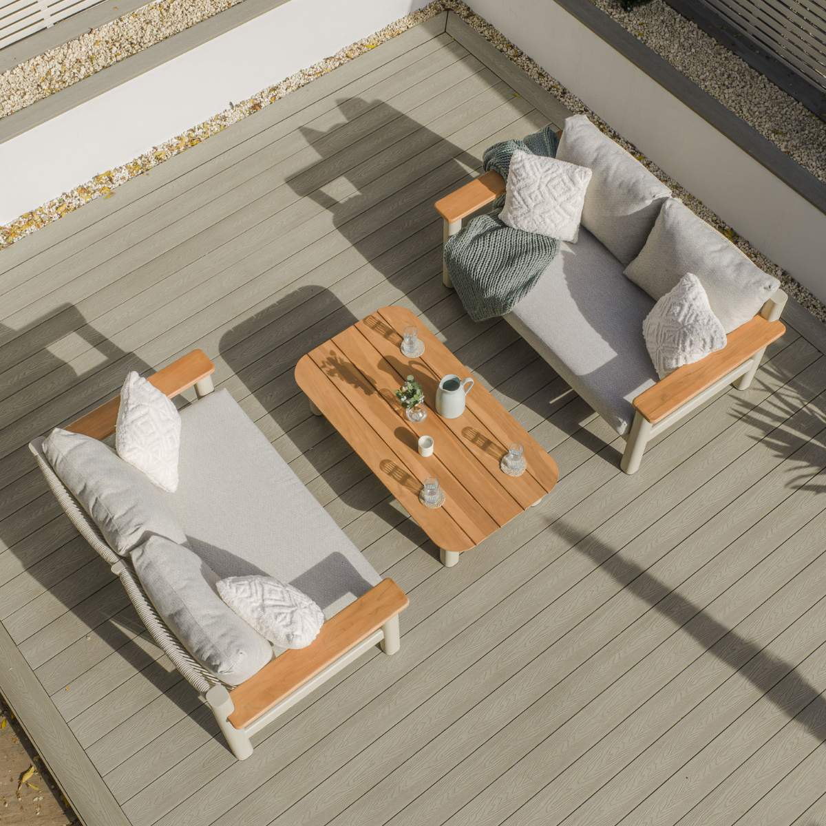Maze Sicily Rope Weave Garden Sofa Set