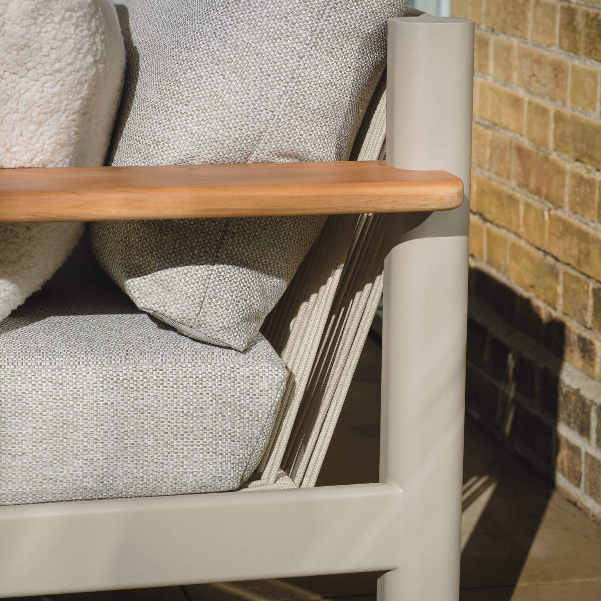 Maze Sicily Rope Weave Small Corner Sofa Set
