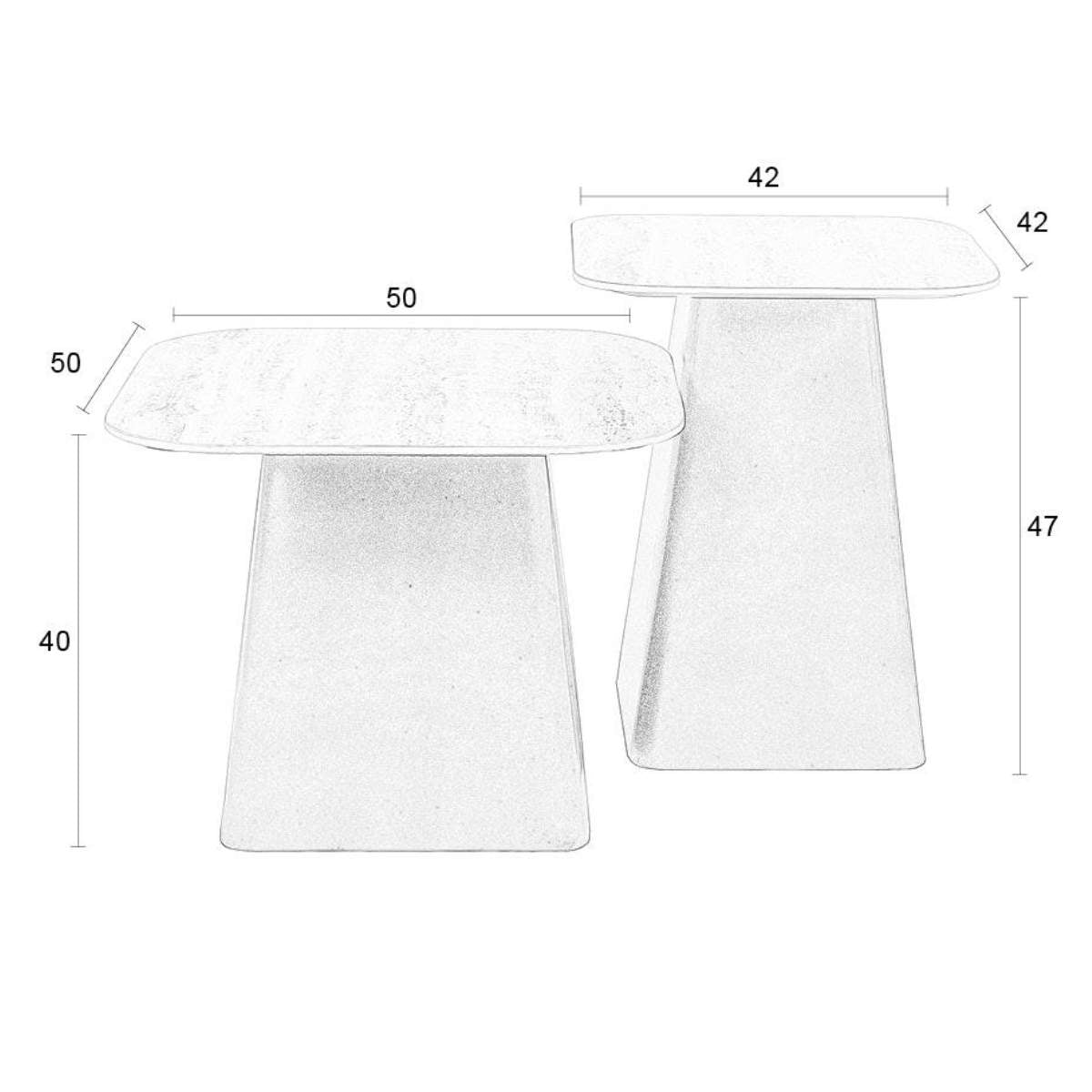 Beau&Co Side Table Baru (Set of 2)