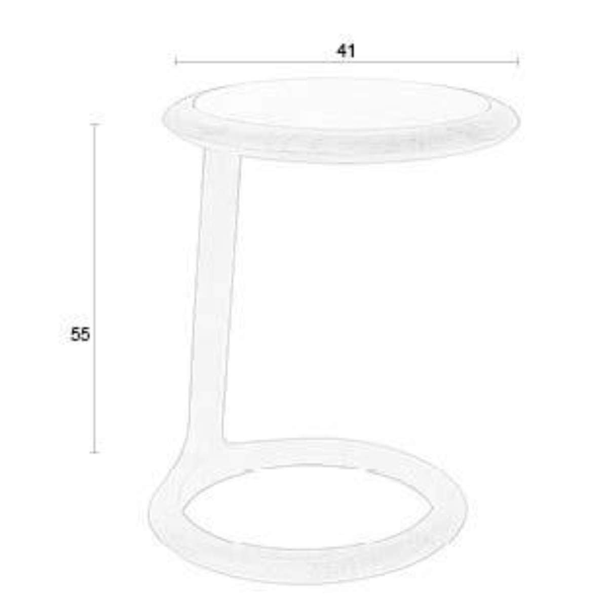 Zuiver Side Table Doppio