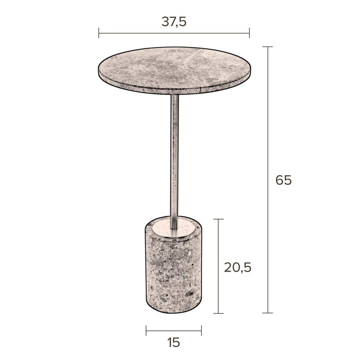 Dutch Bone Side Table Gunnar Green