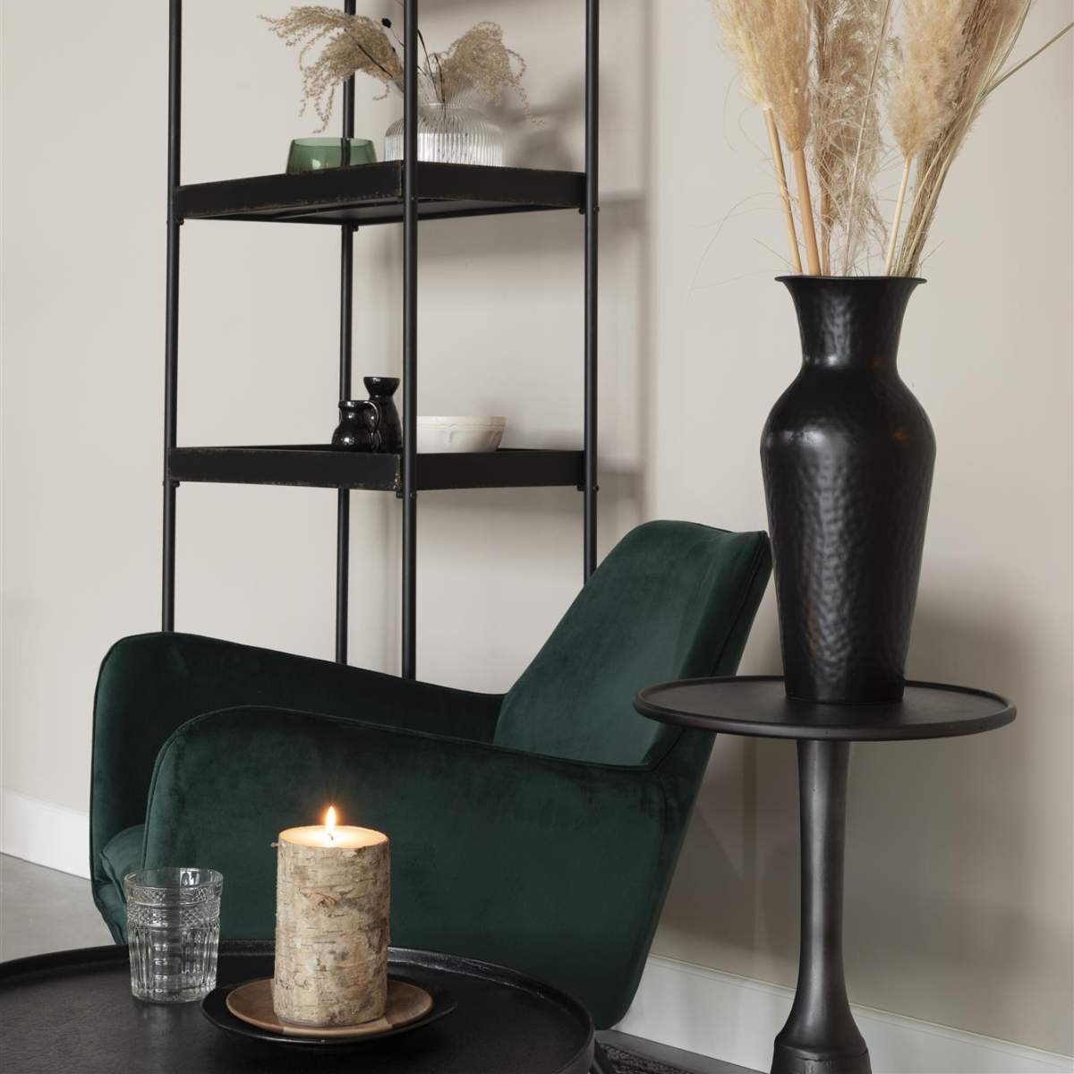 White Label Living Side Table Noah Antique