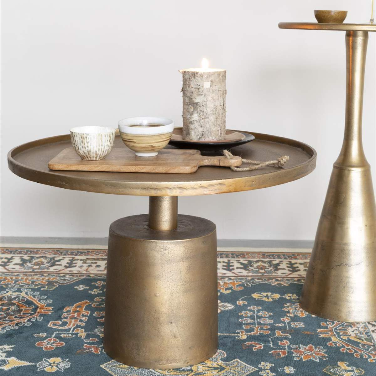 White Label Living Side Table Noah Antique