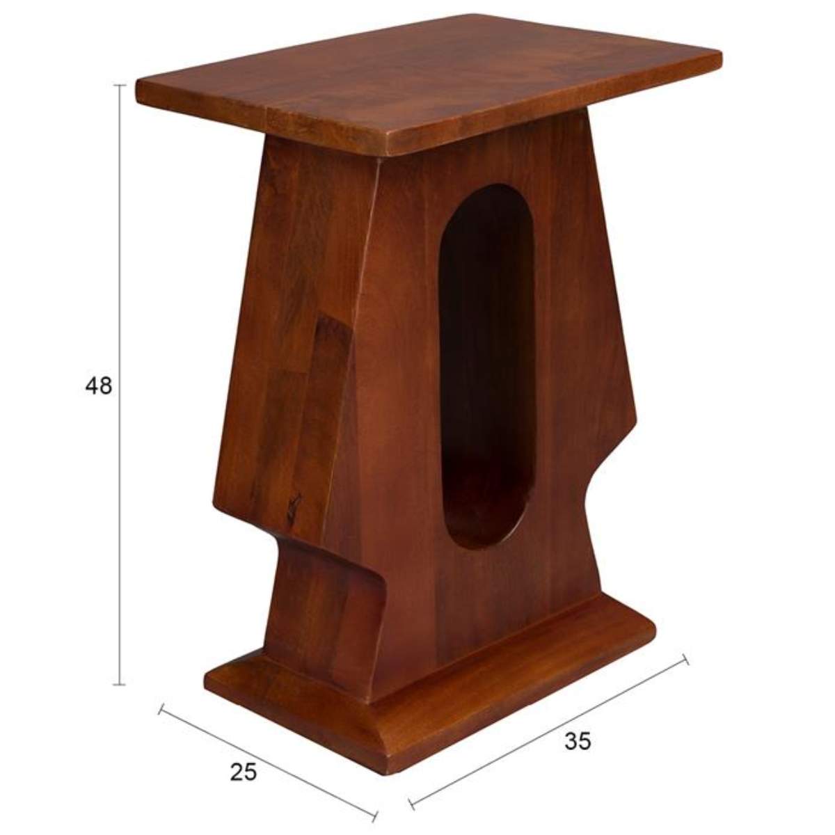 Dutch Bone Side Table Pilaster