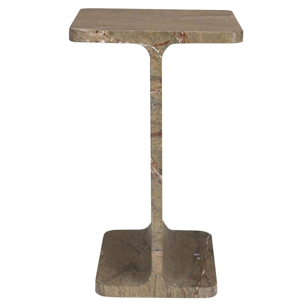 Dutch Bone Side Table Satpura Brown Marble