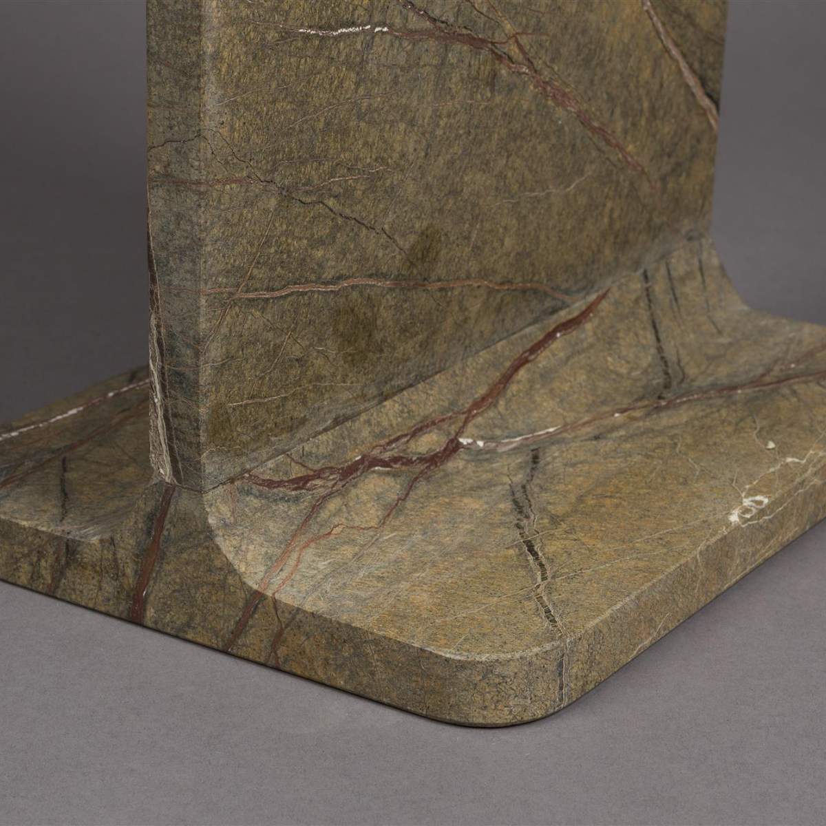 Dutch Bone Side Table Satpura Brown Marble