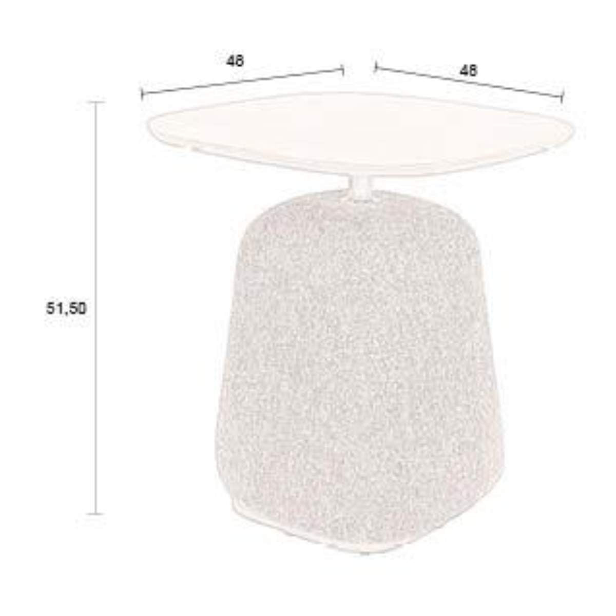 Dutch Bone Side Table Shelly Cinnamon
