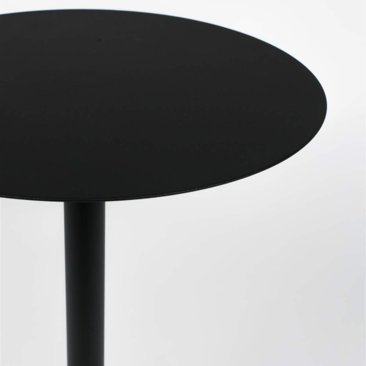Zuiver Side Table Snow Black Round
