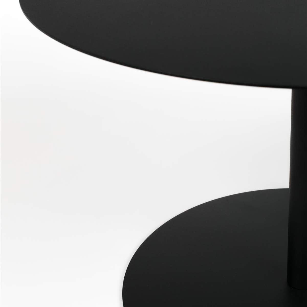 Zuiver Side Table Snow Black Round