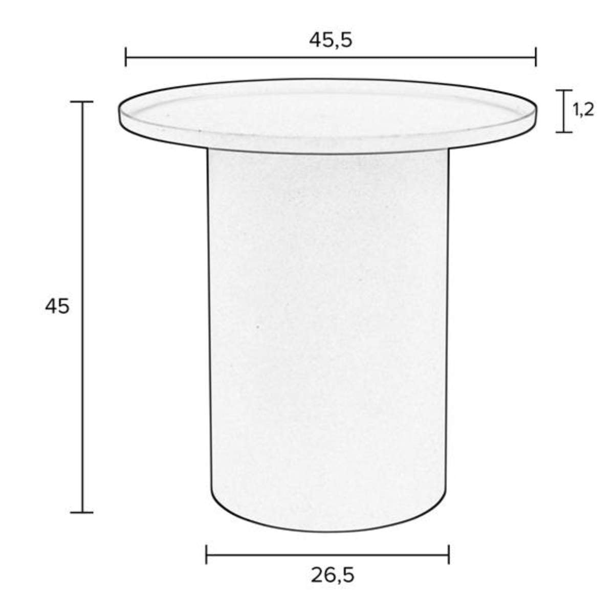 Beau&Co Side Table Sverre Round