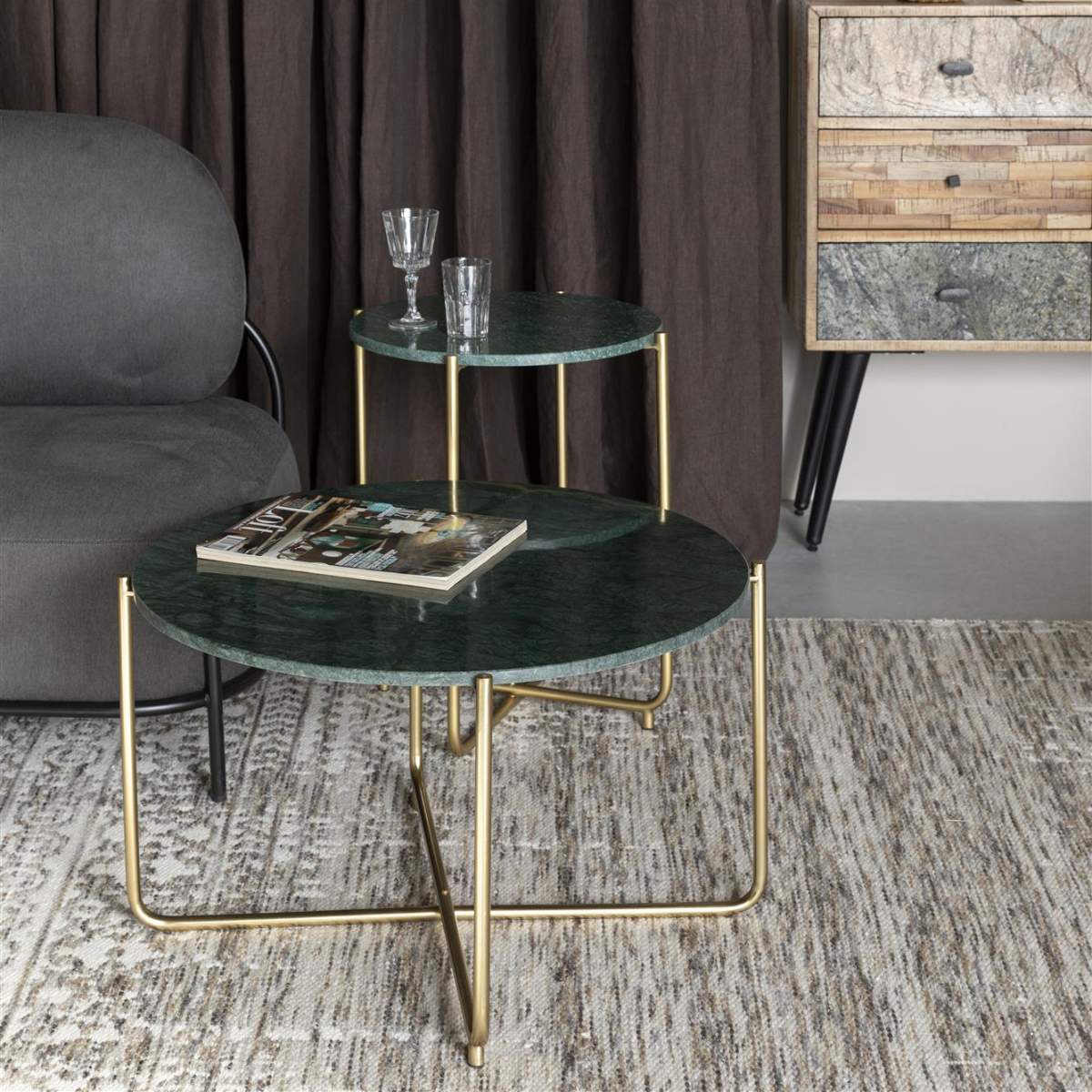 Beau&Co Side Table Timpa Marble