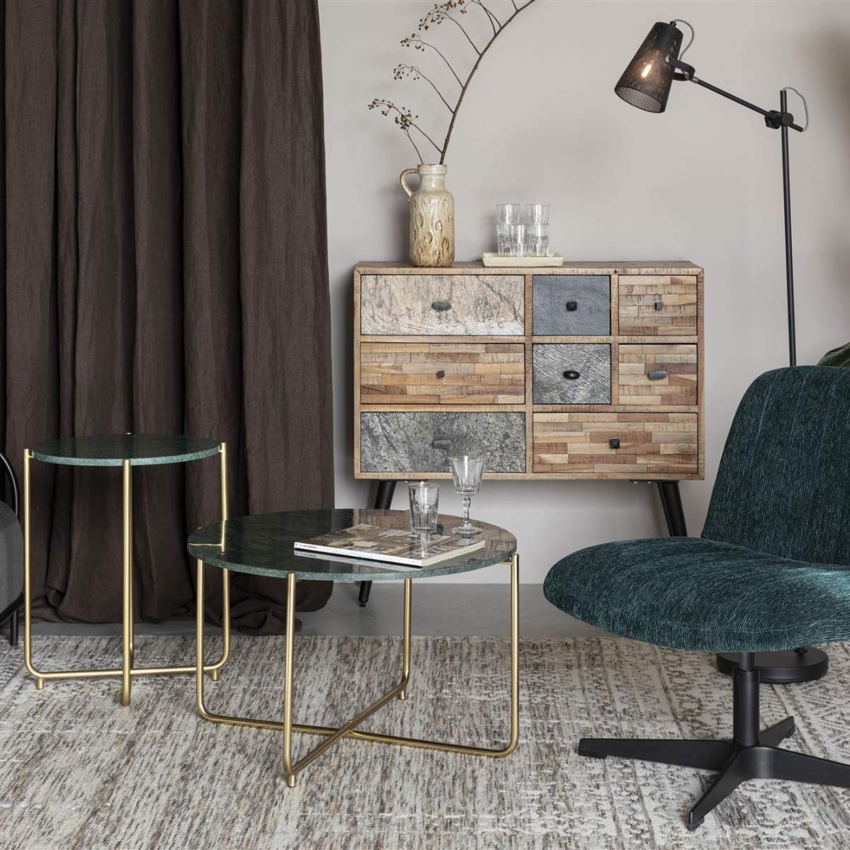 Beau&Co Side Table Timpa Marble