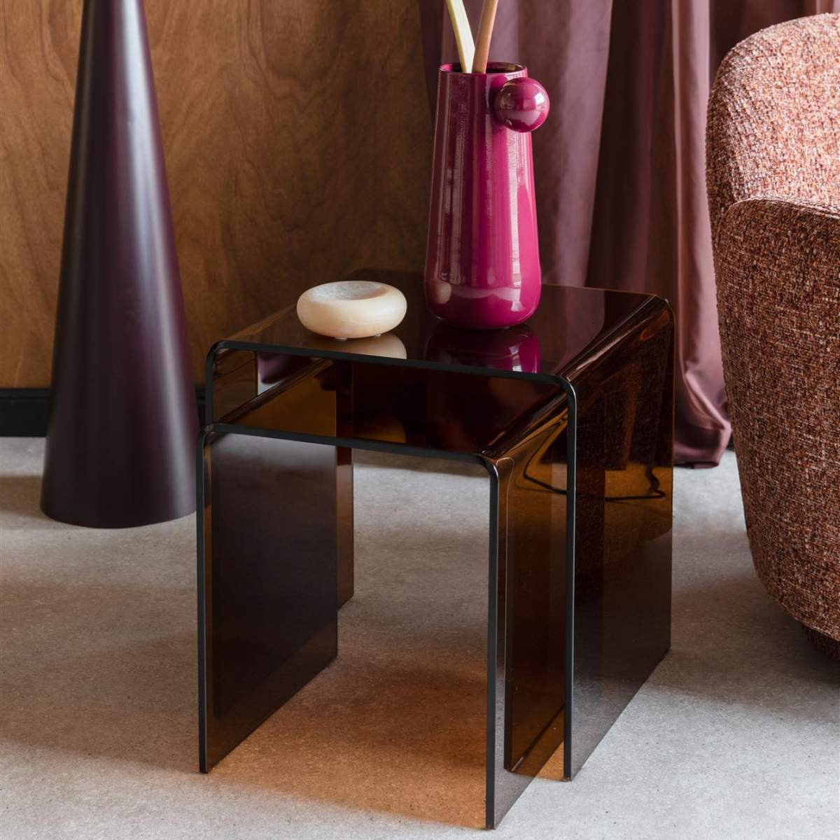 Dutch Bone Side Table Vetro Set of 2