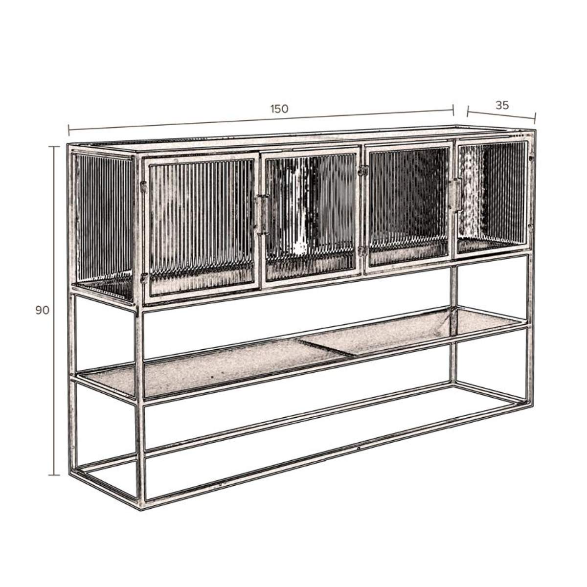 Dutch Bone Sideboard Boli High Black