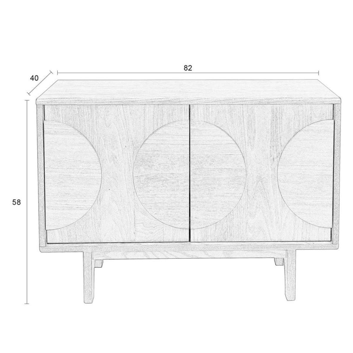 Zuiver Sideboard Groove 2 Doors