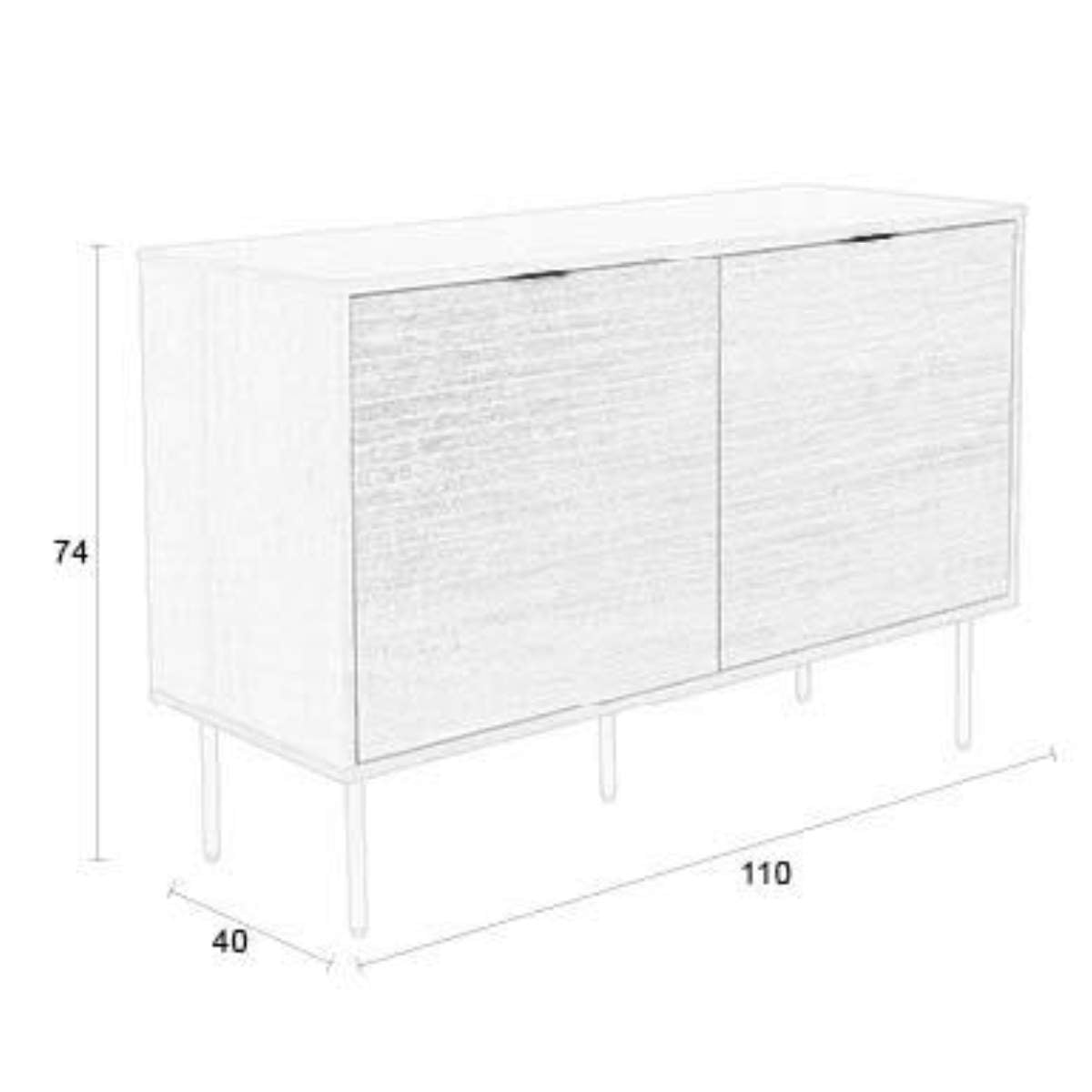 White Label Living Sideboard Stripes