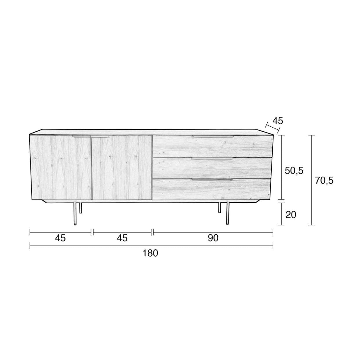 Zuiver Sideboard Travis