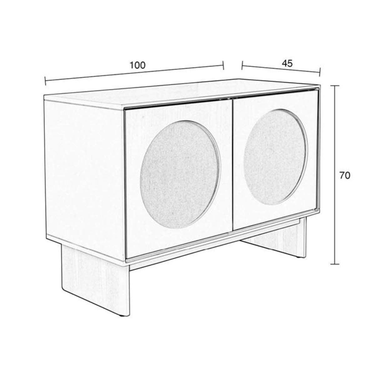 Zuiver Sideboard Twin 2 Doors