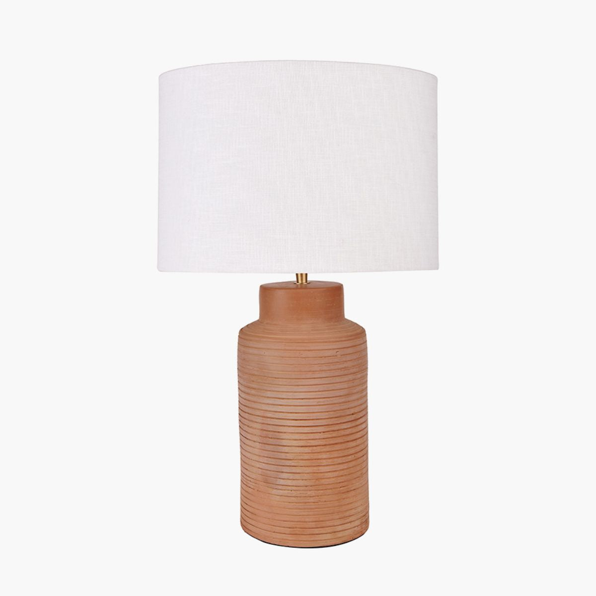 Pacific Lifestyle Sierra Natural Tall Ribbed Terracotta Table Lamp Base