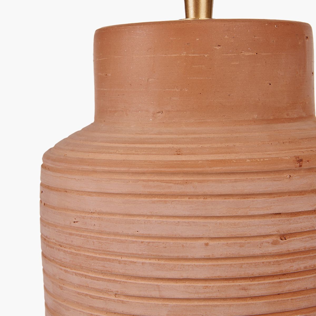 Pacific Lifestyle Sierra Natural Tall Ribbed Terracotta Table Lamp Base