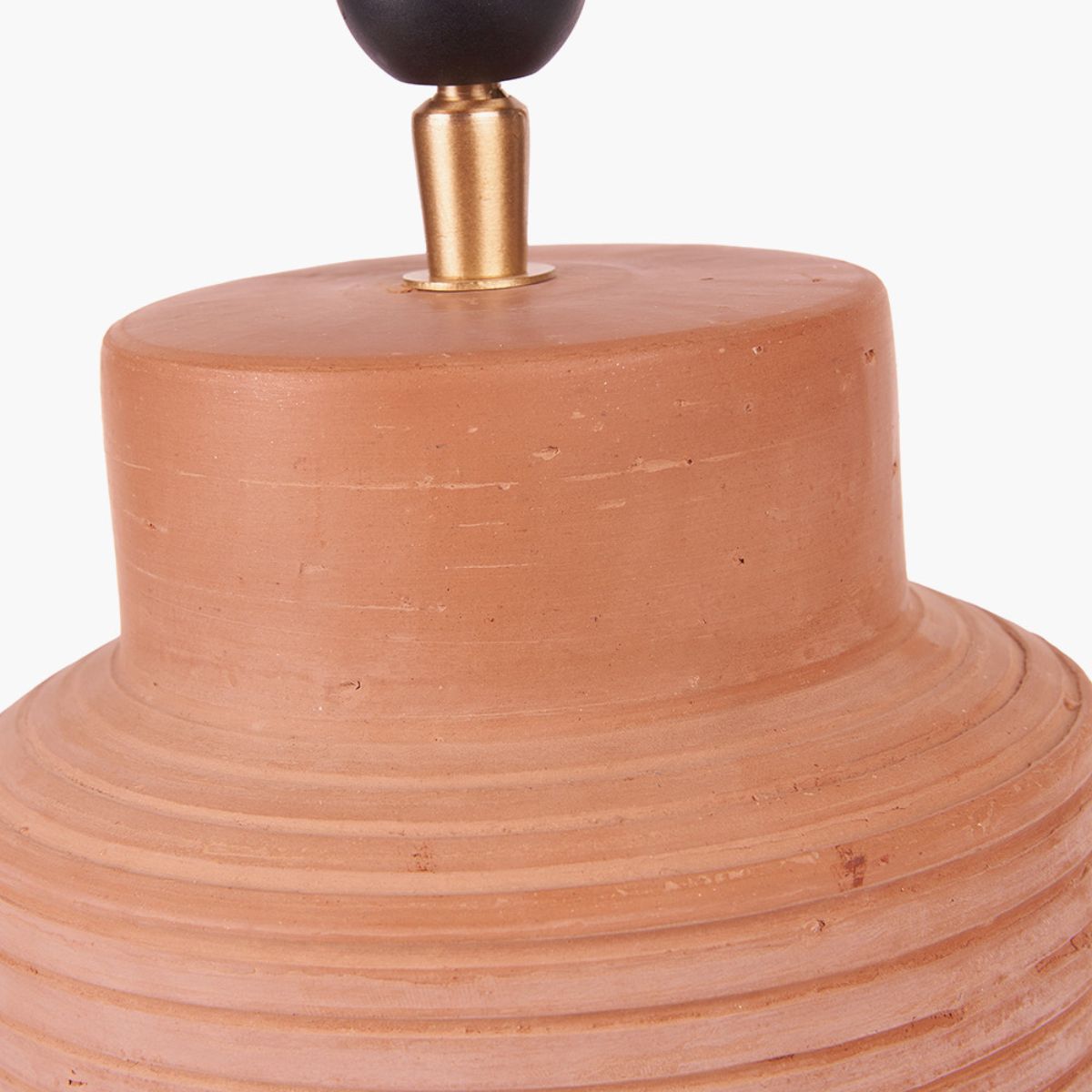 Pacific Lifestyle Sierra Natural Tall Ribbed Terracotta Table Lamp Base
