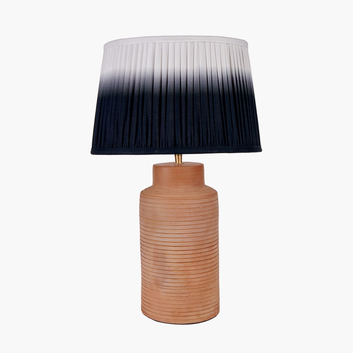 Pacific Lifestyle Sierra Natural Tall Ribbed Terracotta Table Lamp Base