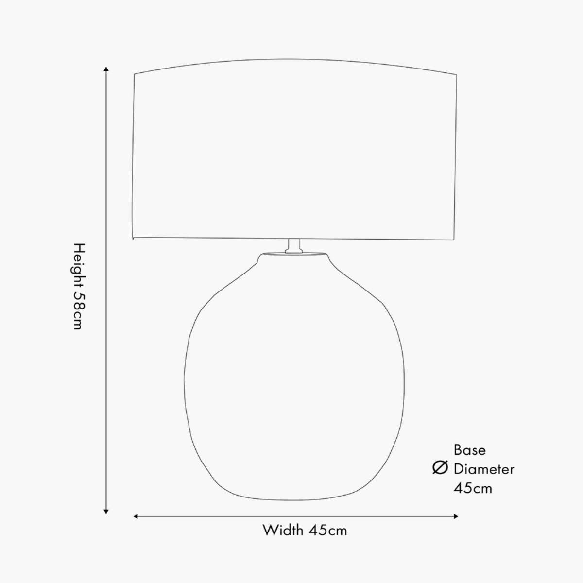 Pacific Lifestyle Signe Warm White Linear Textured Ceramic Table Lamp