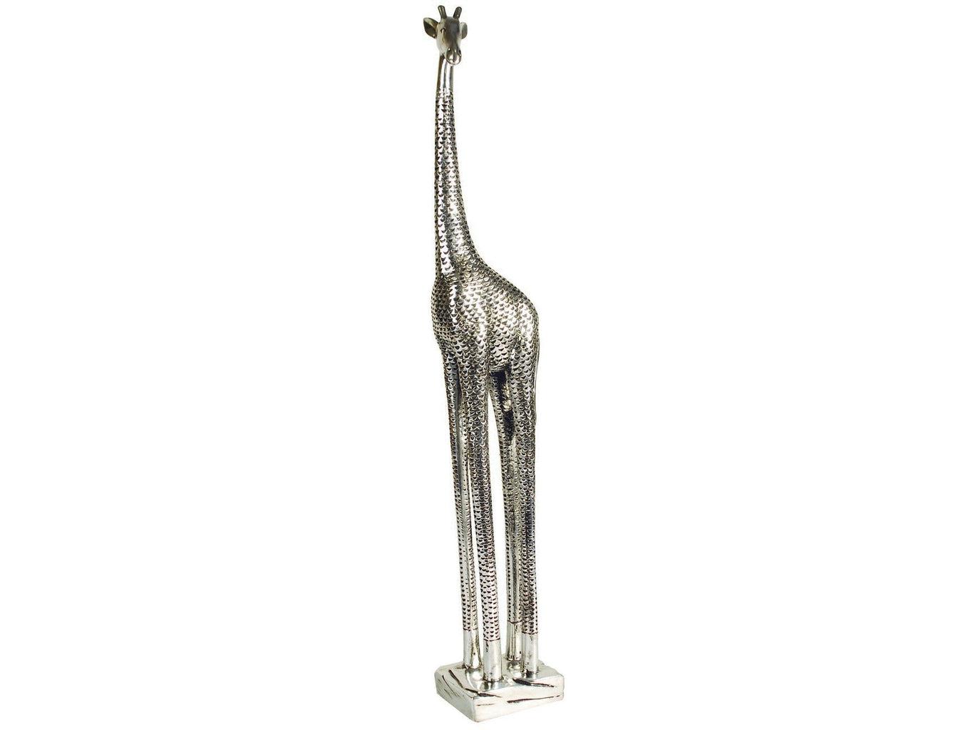 Silver Giraffe Large Sculpture-Beaumonde