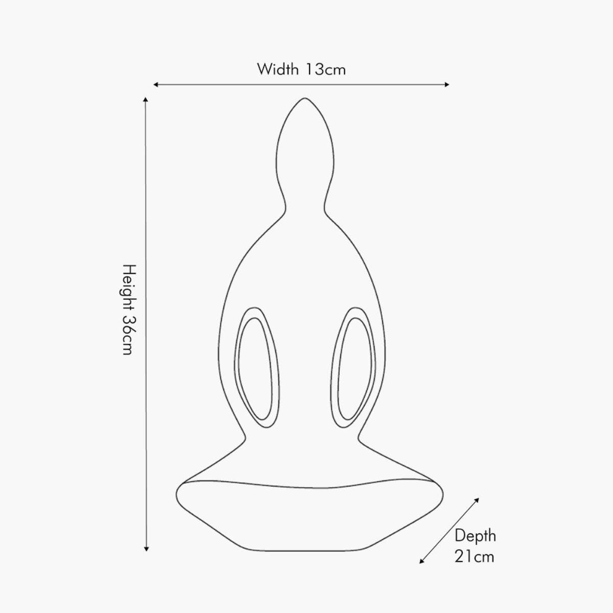 Pacific Lifestyle Silver Metal Sitting Yoga Pose Ornament