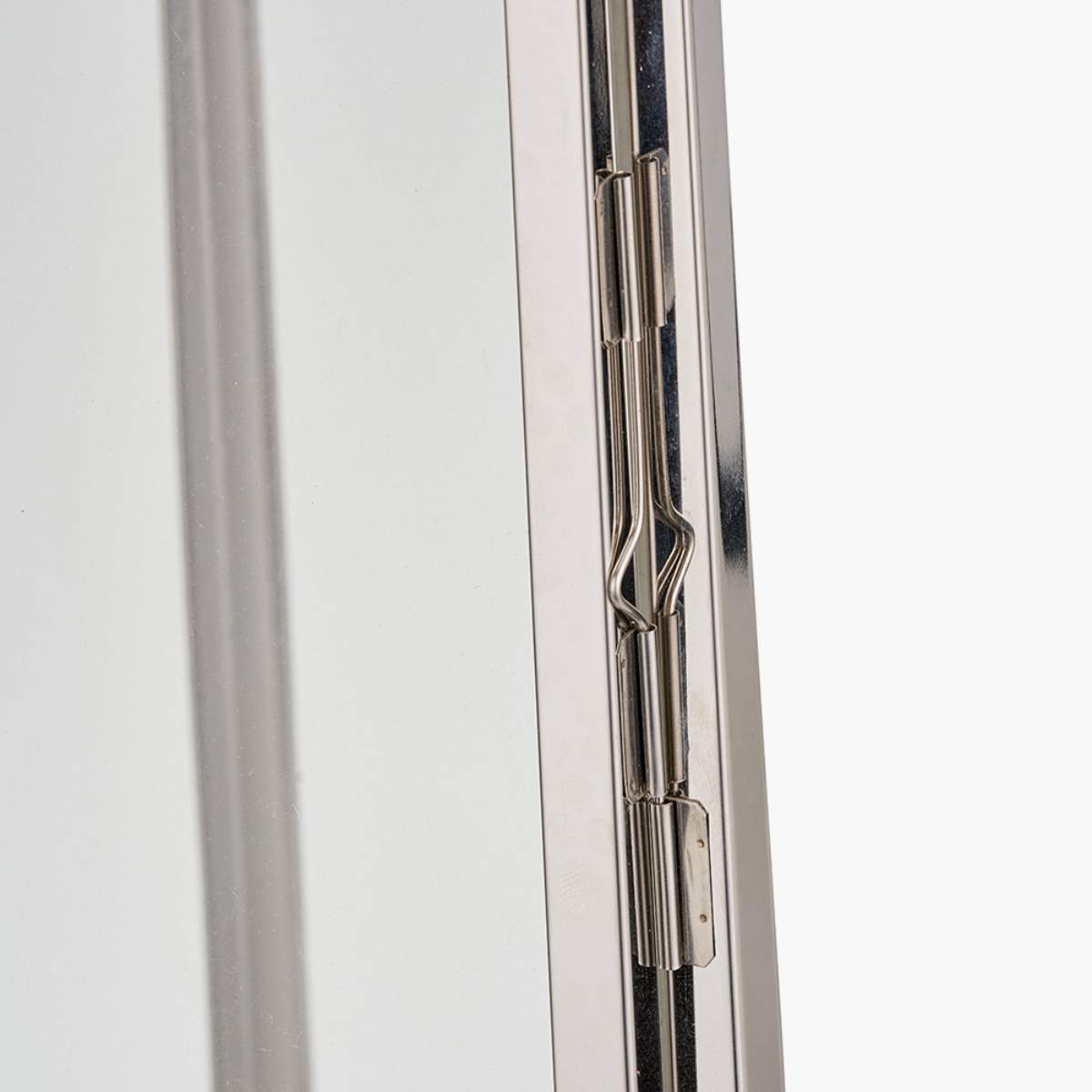 Pacific Lifestyle Silver Stainless Steel and Glass Rectangular Lantern